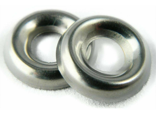 Stainless Steel Cup Washer Finishng Countersunk 4 Qty