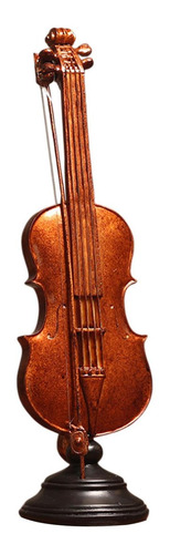 Modelo De Instrumento De Mini Violín Con Escultura De