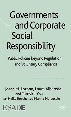 Libro Governments And Corporate Social Responsibility - J...