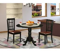 Comprar Juego De Comedor De 3 Piezas: Mesa De Comedor Y 2 Sillas De 
