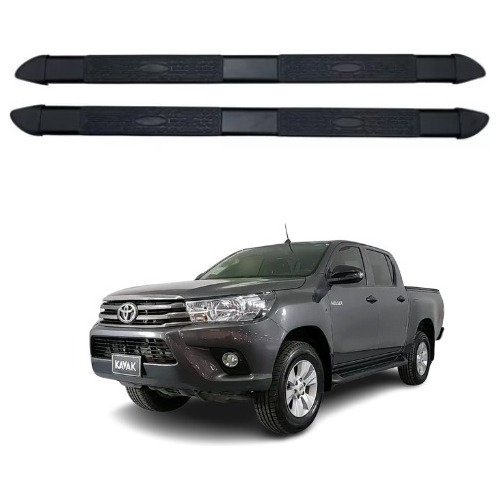 Estribos Toyota Hilux Doble Cabina 2011 A 2015 Negro 5.5  