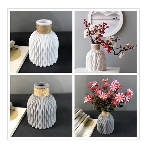 Imagen 3 de 7 de Jarrón Florero Nordico Plástico Decoración Hogar En Clicshop