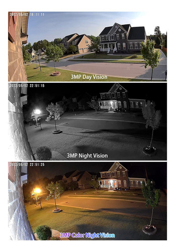 Cámara De Videovigilancia Inalámbrica De 3mp Con Sistema