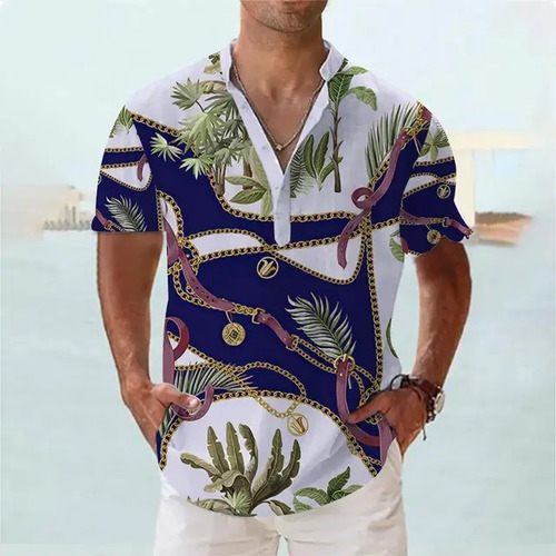 Luxurious Hawaiian Shirt For Men Summer Wear
