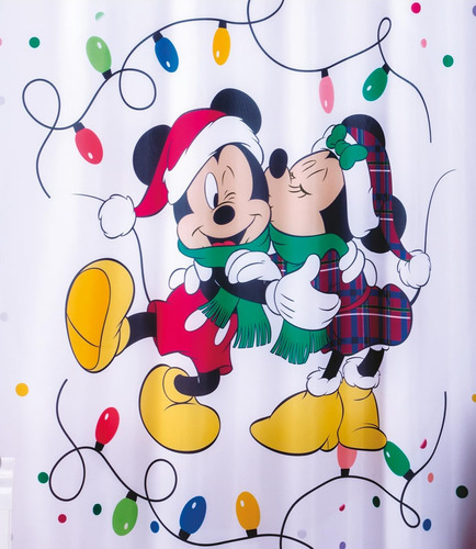 Cortina Baño Minnie Navidad Poliéster Concord Disney