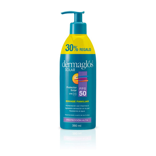 Imagen 1 de 1 de Protector Solar Dermaglós Fps 50 En Emulsión Fps50 X 380 ml