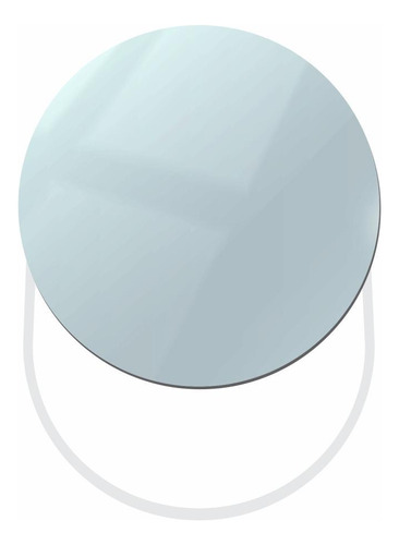 Espelho Funcional Pratic Circle Branco 65x55cm Redondo
