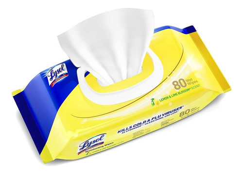 Toallitas Desinfectantes Lysol Lemon And Lima Blossom Flatpa