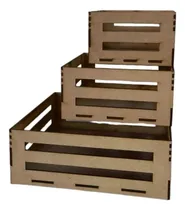 Comprar Huacales Cestas 15x15x7cm Mdf Centro De Mesa Decoración