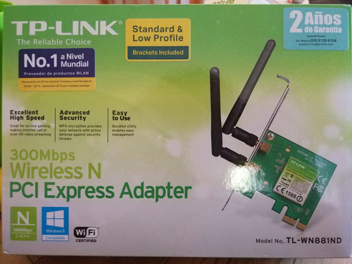 Antena Tp-link Pci Express Adapter. Como Nuevo
