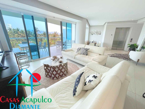 Imagen 8 de 26 de Cad Velera E2. Depa De Playa. Terraza Doble Con Vista Al Mar