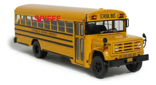 Miniatura Ônibus Escolar Gmc 6000 School Bus 1990 1:43 Cor Amarelo