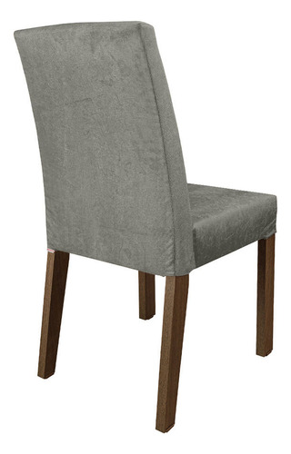 Juego de Comedor con Mesa y 4 Sillas Madesa Marilia Color Marrón/Negro/Gris