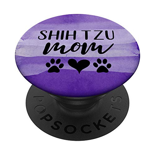 Shih Tzu Mom Regala Popsockets Popgrip: Gris Intercam