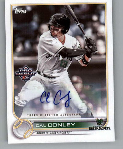 Topps Pro Debut Autograph Pd-195 Cal Conley Auto, Agosto De