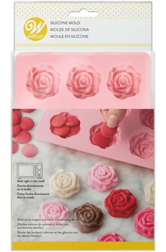 Molde Rosas Silicona Importado Candy Wilton 