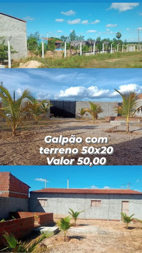 Galpão Com Terreno 50x20 Para Chácara 