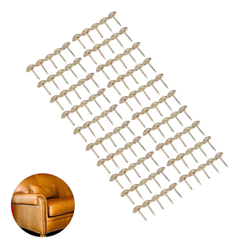 100 Unidades De Tachuelas Para Tapicería, Muebles Y Clavos D