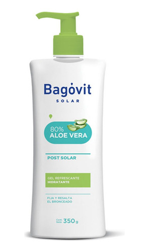 Crema Post Solar Bagóvit 80% Aloe Vera Post Solar Por 350g