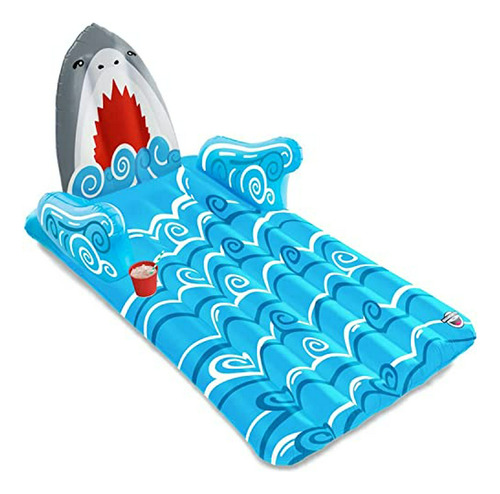 Bigmouth Inc. Shark Lounger Float Flotador De Piscina De 5 P