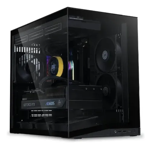 Gabinete Gamer Lian Li O11 Dynamic Mini V2 Flow Preto 5 Fans