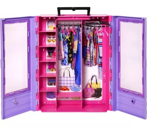 Barbie Closet Luxo Fashion Completo Com Roupas E Acessórios