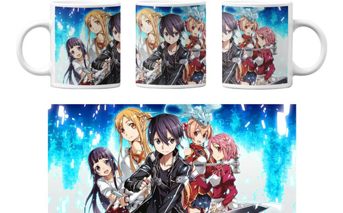 Taza  Kirito Sword Art Online Todos Anime Personalizado Gift