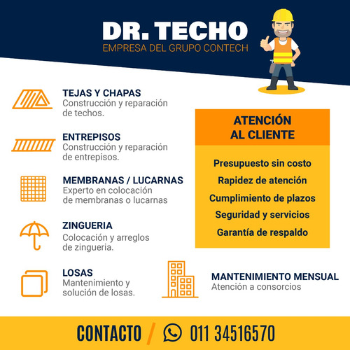 Techista Moreno Zona Oeste Techistas Zinguero Chapa Zingueri