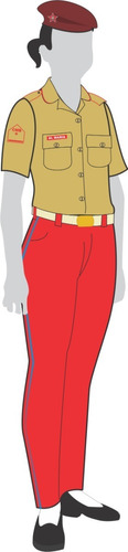 Imagem 1 de 1 de Uniforme Colégio Militar: Calça Garança Feminina