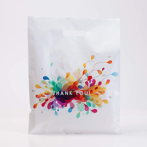 Thank You Bags For Business With Handles 12x15 (100 Count, W