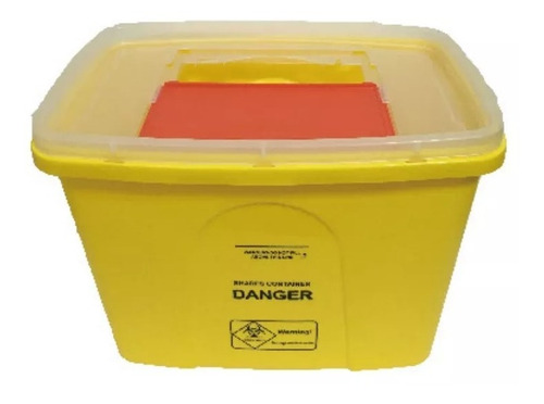 Caja De Eliminación Material Cortopunzante Amarilla 15 Lt