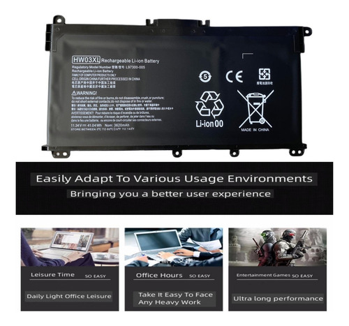 Batería De Laptop Aluo Hw03xl Compatible Con Pavilion 15