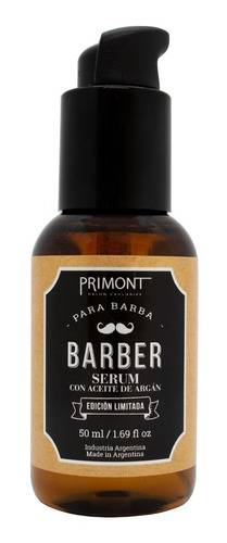 Primont Barber Serum De Barba Con Aceite Argan Barberia 20ml