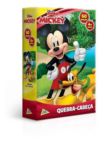 Quebra Cabeça Disney Mickey E Pluto 60 Peças