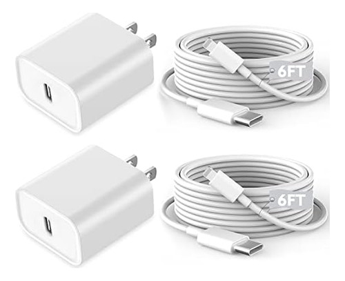 iPhone Rápido Certificado Mfi] Cargador Rápido Cable Lightni