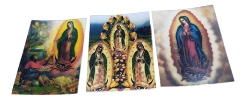 Virgen De Guadalupe Calcomanias X 3 Und Tam 6x8 Apta Vidrio 