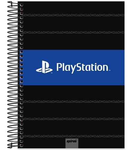 Spiral Caderno Universitário Capa Dura 10x1 160 folhas 10 assuntos unidade x 1 playstation