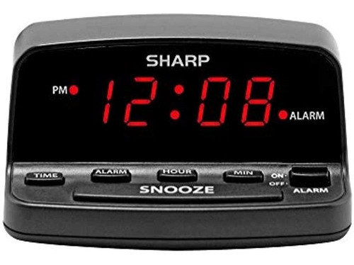 Reloj Despertador Digital Sharp Con Controles De Estilo De T