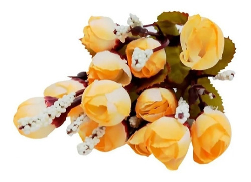 Ramo De Flores Artificiales Flor Rococo Decoracion 