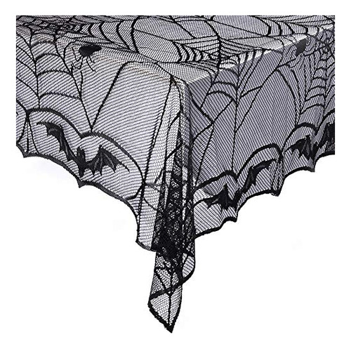 E Zakka Halloween Table Cloth, Spider Webs Trjfk