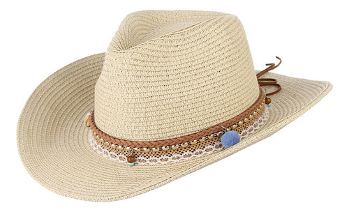 Sombrero Fedora Trilby De Paja For Mujer, Sombrero De Veran