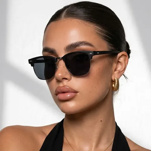 Óculos De Sol Feminino Club Premium Luxo Moderno Proteção
