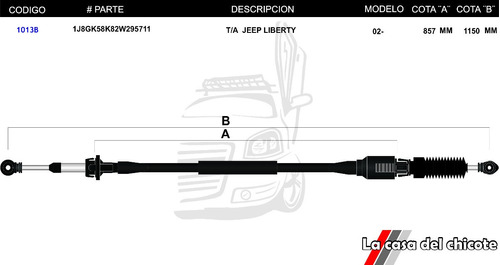 Chicote Selector De Velocidades T/a Jeep Liberty 2002