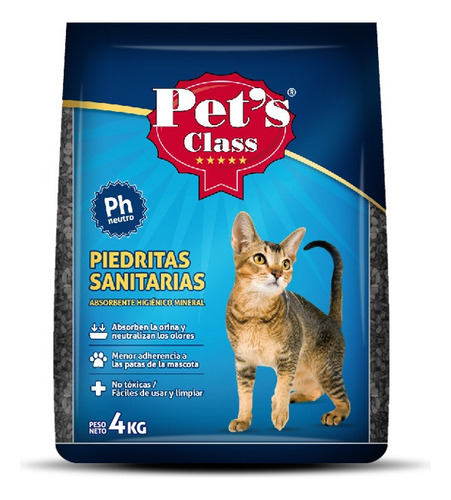 Pet's Class piedras sanitarias para gatos neutro 4kg