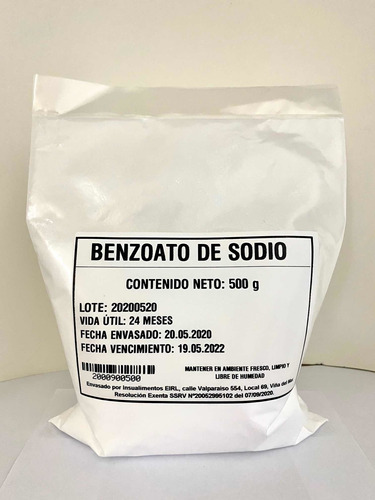 Benzoato De Sodio - 500 G
