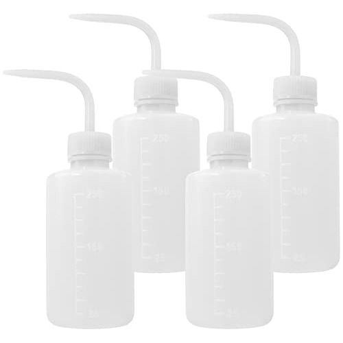 4 Paquetes De Botellas De Lavado De Plástico De 250 Ml...