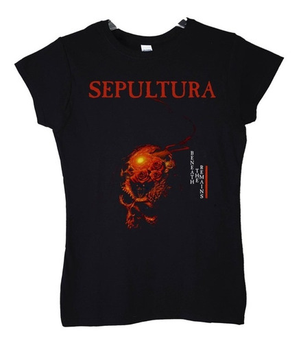 Polera Mujer Sepultura Beneath The Remains Metal Abominatron