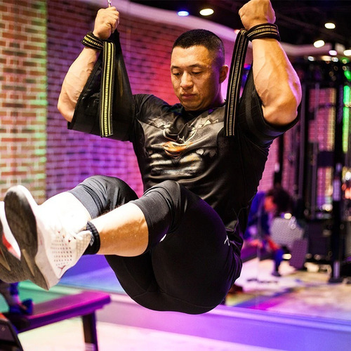 Kit Correas Bandas Ajustables Abdominales Barras Dominadas