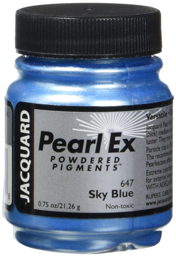 Pigmento Jacquard Pearl Ex 21gr. Azul Cielo