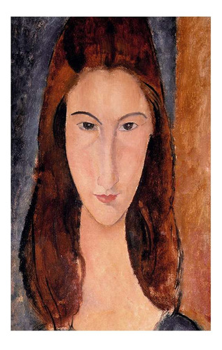 Vinilo 50x75cm Amedeo Modigliani Pintor Retrato Rostros M5